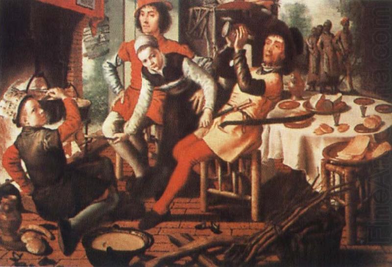 Peasants by the Hearth, Pieter Aertsen